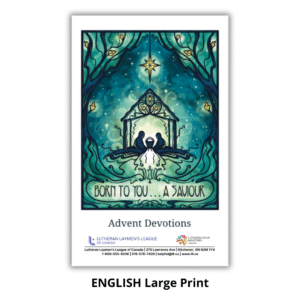 Born To You... A Saviour: Advent Devotional (Large Print)